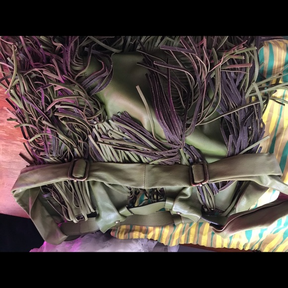 Jamin Puech green fringe bag - Picture 5 of 6